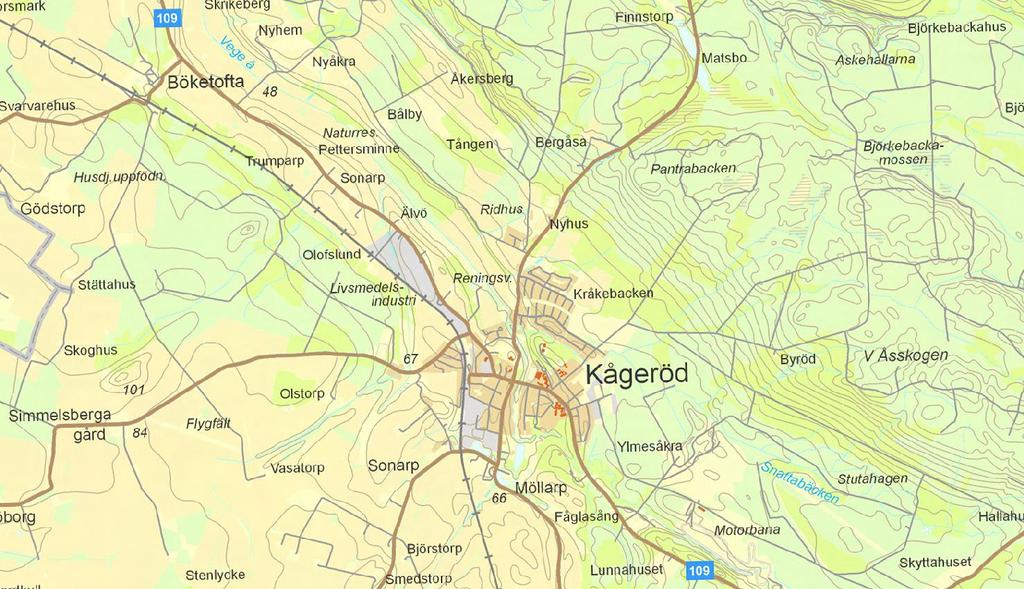 Kågeröds RV Reningsprocess Till reningsverket i Kågeröd tillförs både kommunalt och industriellt avloppsvatten.