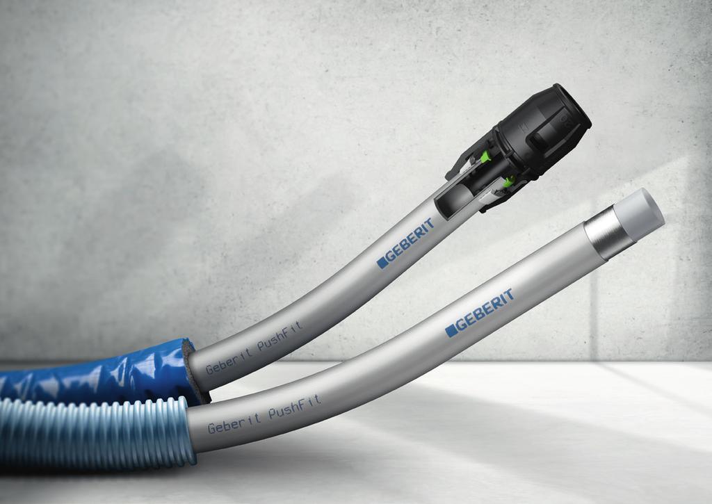 GEBERIT PUSHFIT SKYDD MOT SMUTS OCH DAMM PÅ BYGGARBETSPLATSEN Alla push-fit-ändar i installationssystemet Geberit PushFit har