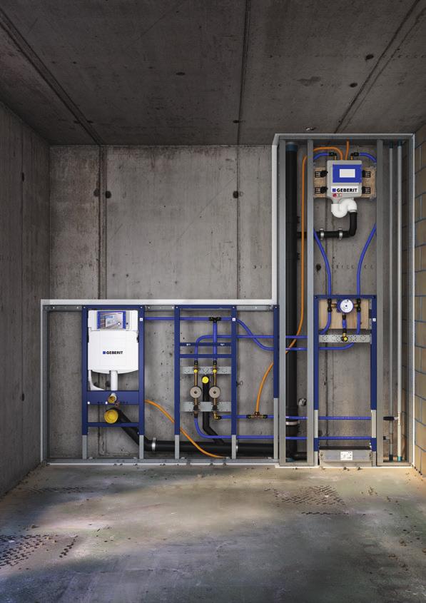 Knappast några andra företag i denna sektor investerar lika mycket år efter år i fortsatt optimering av befintliga system och i utveckling av ny teknik och nya produkter som Geberit.