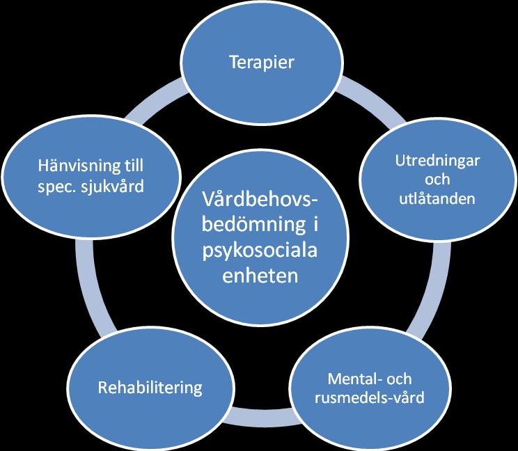 Då klienten behöver grundligare bedömning och vård hänvisas han till personal som har specialkunskaper i mentalvårds- och/eller missbrukarvårdsfrågor.