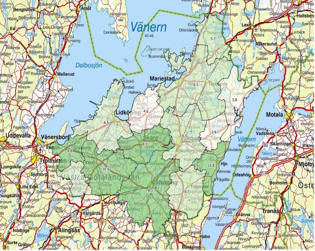 Avskjutning av rådjur i Skaraborg 2017/ 2018 Rådjursavskjutningen har minskat de senaste åren, och under senaste jaktåret sköts det i snitt 7 rådjur per 1000 hektar.