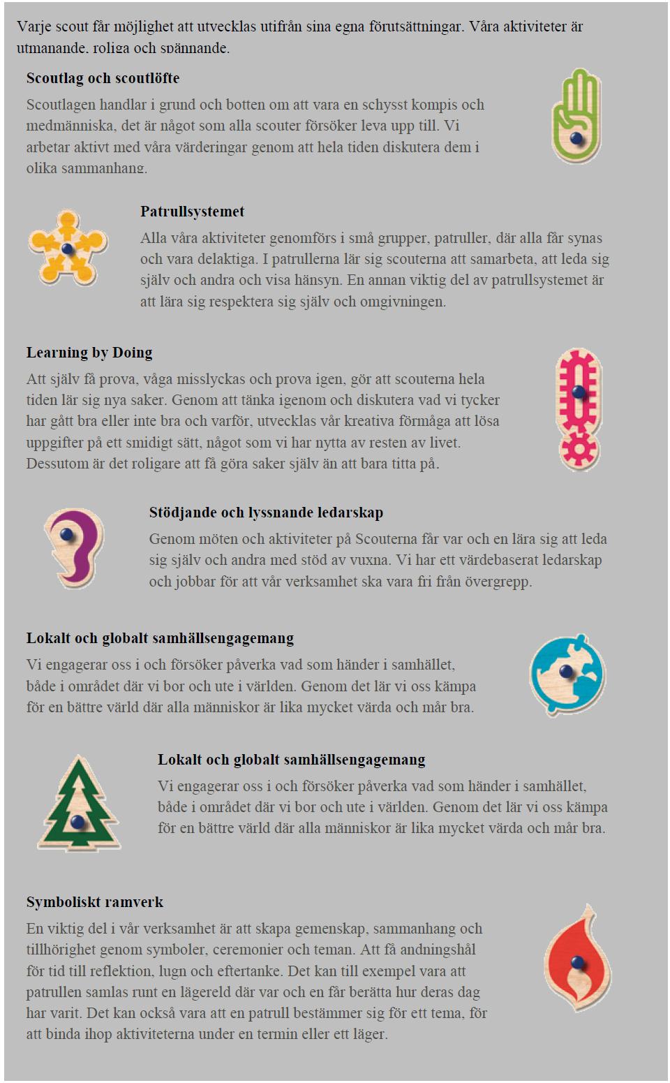 Terminsplanering. I början av terminerna genomförs planeringsmöten då de gemensamma aktiviteterna diskuteras och bestäms samt även respektive avdelningsprogram jobbas fram.