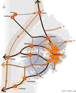 g Skapa ett pålitligt stomnät för den storregionala spårtrafiken i östra Mellansverige Samordna trafikinformation, taxe- och betalsystem och trafikeringsupplägg för ökad tillgänglighet.