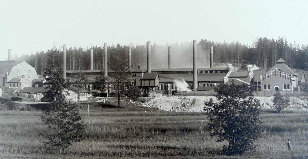 Retorthus I efter 1902. Foto Karl Severin Eklund.