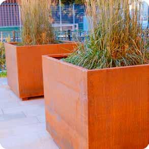 Corten Tuff och rough CORTEN Green City Planter Corten är en mycket tuff kruka som passar i de flesta miljöer.