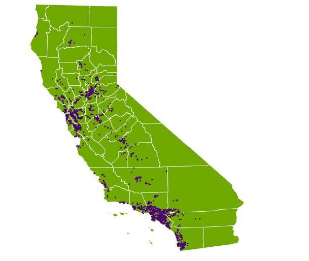 Nästa steg: replikation i Kalifornien California Teachers Study (CTS) CA, USA Statsövergripande kohort (n = 133 479) kvinnliga medlemmar i CAs pensionssystem Årlig uppföljning sedan starten 1995 En