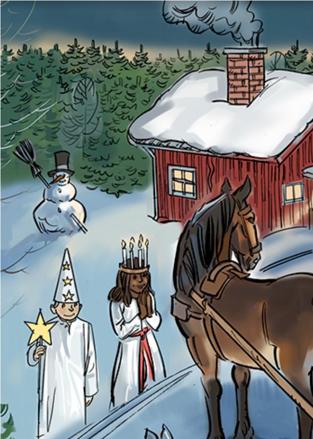 ELEVUPPGIFTER Hitta gömda blissord Granen Dekorerade granar inomhus dök först upp i norra Tyskland under 1400- och 1500-talen.