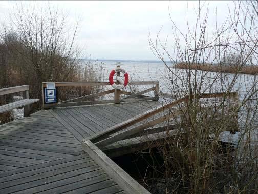 Fiskebryggan 4x4 meter Flera bänkar för ledsadgare