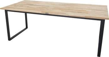 18002-679 Svart metall, naturträ (teak) Count matbord 19923-488