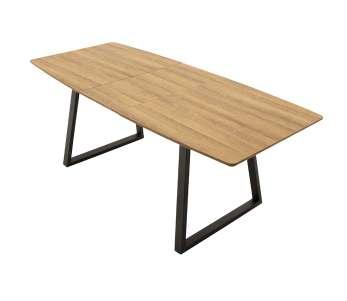 metall, MDF-fanér (oljad ek) Jakarta matbord