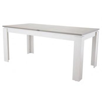 melamine, vit, betong-look Malang matbord