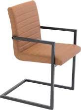 metall, svart PU Comfort karmstol 17702-458 Ek-look