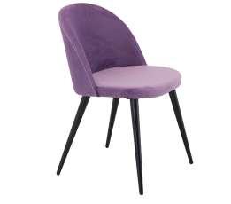 VELVET B50*H77*D55*SH47 Velvet matstol 19924-889 Svart metall,