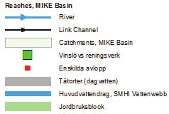 2 Diffusa källor Till de diffusa källorna hör läckage från marken inom avrinningsområdet. Läckaget av närsalter styrs av markanvändningen, jordart samt de hydrologiska förhållandena.