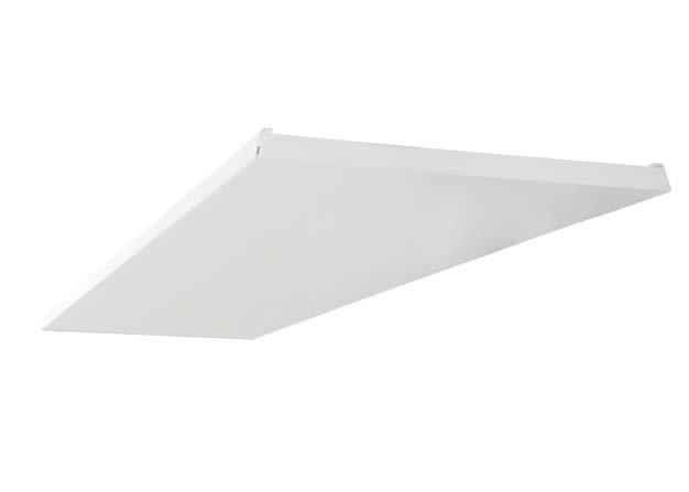 Panelernas mått är anpassade för att ersätta undertaksplattor 600x600 mm. Tack vare det låga byggmåttet så passar de in i de flesta undertak.