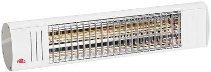 Försedd med en 1,9 meter lång sladd med stickpropp för anslutning till jordat uttag. Hölje i lackerad aluminium. Färg: vit RAL9010, svart RAL9005 eller grå RAL7016.