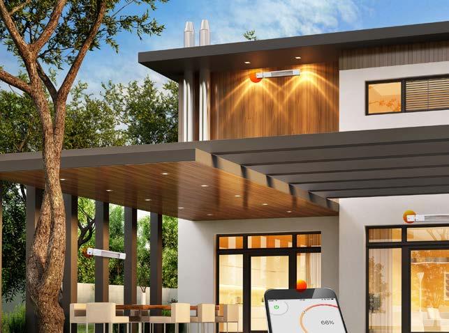 Infrasmart Infrasmart IP67 Infrasmart IP24 Infrasmart Halogeninfra med smarta funktioner Infrasmart är en kompakt halogeninfra som kan styras med en App, medföljande fjärrkontroll eller inbyggd