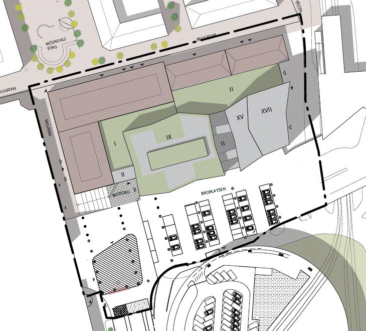 PM 4.3 Utformning fördröjningsmagasin Fördröjningen är tänkt att ske i en makadambädd under blivande bebyggelse.