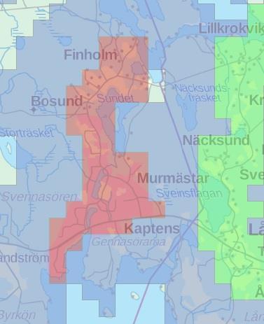 1-8 Vattendrag och vattenhushållning I Bosund finns tre insjöar som på grund av landhöjningen inte längre har direkt kontakt med havet.