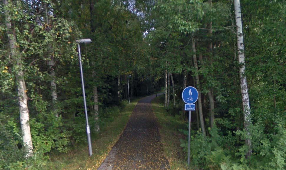 Området idag Del av tomten