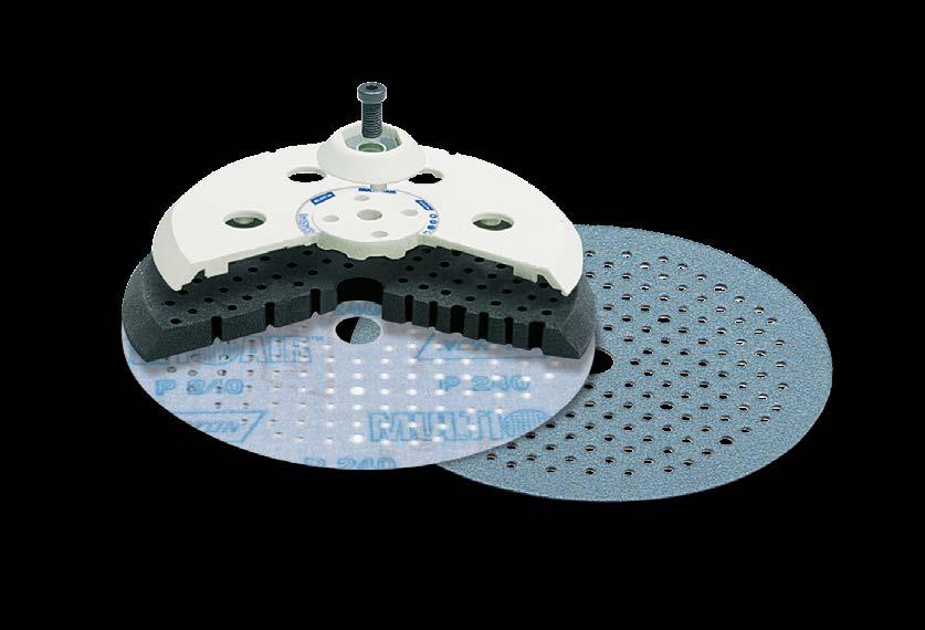 MULTI-AIR-PROCESSEN Norton Multi-Air Process kombinerar fördelarna med Norton Multi-Air premiumrondeller och det innovativa dammutsugningssystemet på Multi-Air underlagsplattor.