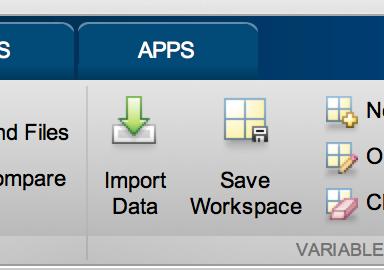 Variabler i MATLAB n Variabler kan sparas på fil och laddas upp vid annan MATLAB-session senare.