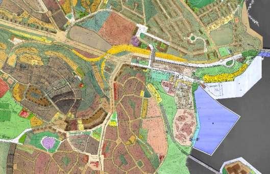 grönytorna är idag bristfälliga främst på grund av infrastrukturens- och den branta terrängens barriäreffekter.