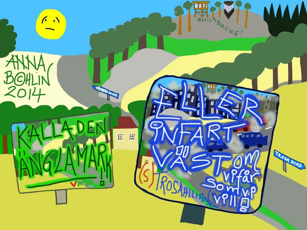 Det nya namnet Infart Västra Trosa förvirrar. Eftersom projekt Förbifart Trosa aldrig förankrades hos invånarna har heller inte det nya projektet Infart Västra Trosa någon förankring hos invånarna.