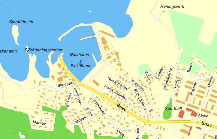 Källa: Eniro Bua hamnplan, Varbergs