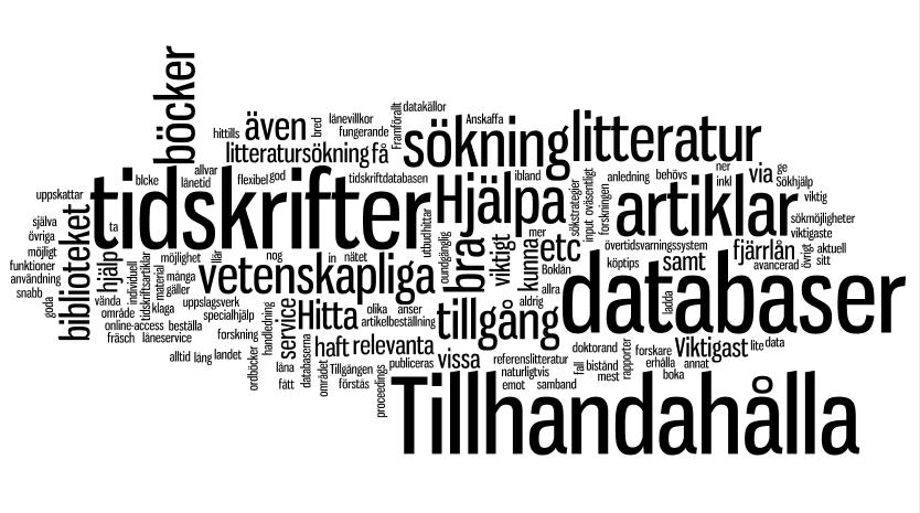 tillhandahålla. Bland substantiven dominerar tidskrifter och tillhandahålla.