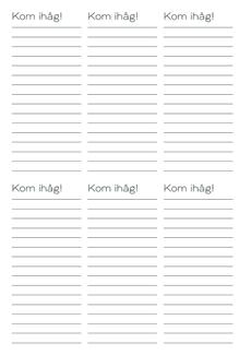 Temakalendrar/Specialkalendrar Planera mera månadskalender Håll reda på familjen