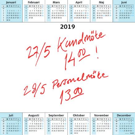 91 2460 19, Semesterplan.