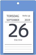 5221 19 91 1312 19 Kalenderkort Kartong med