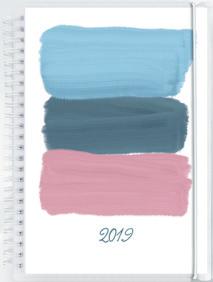 Baslines Savanna Kalender med klassiskt snyggt omslag i linnetextil.