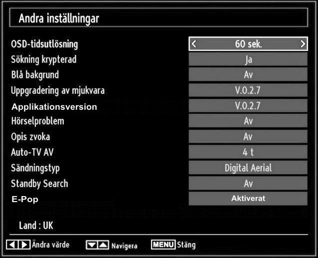 Hårddiskinfo Om du vill visa information om den externa enheten markerar du Hårddiskinfo med eller och trycker på OK.