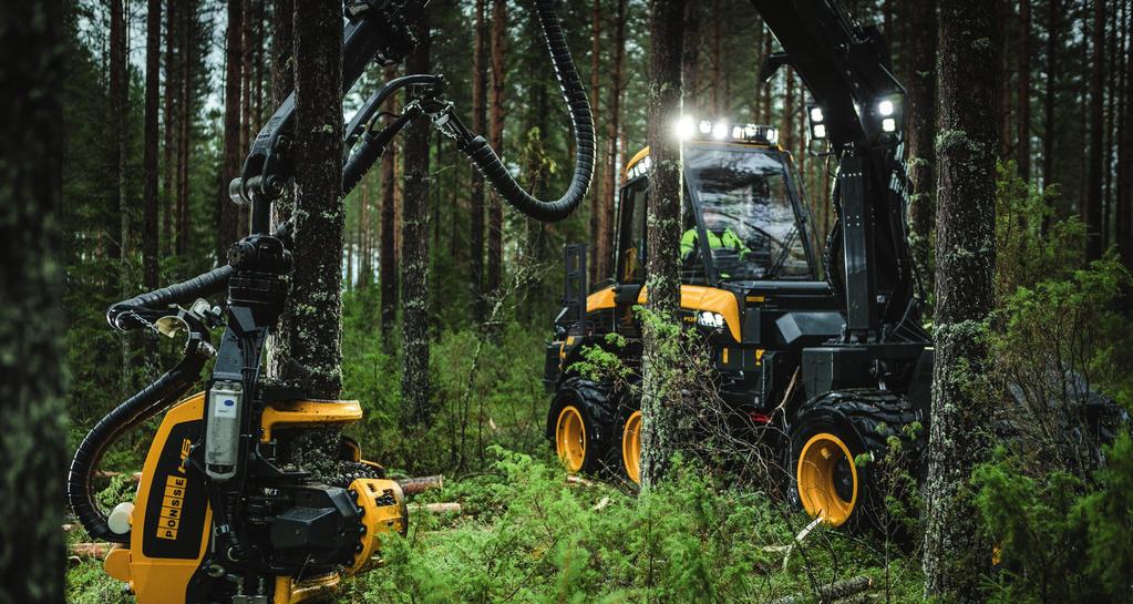 PONSSE FOX - EN SKÖRDARE FÖR NOGGRANN GALLRING OCH MJUK MARK PONSSE Fox-skördaren är en bränslesnål och
