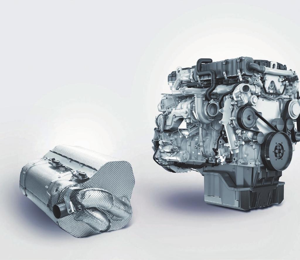 MINDRE SERVICE, MER DRIFT REN PRESTANDA MED NYA MOTORER Den nya motortekniken och förbättrade hydrauliken ger längre serviceintervall, vilket ökar de effektiva