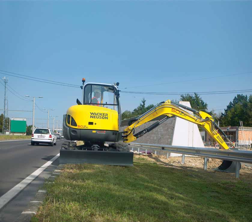 Håll er rygg fri: Zero Tail Grävmaskin från Wacker Neuson. Wacker Neuson Fakta: Utan överhäng och kompakta dimensioner. Rymliga förarhytter med enkelt tillträde.
