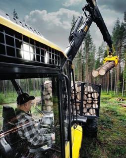 Den tysta hytten, den genomtänkta konstruktionen av reglagen och en överskådlig kontrollpanel spelar tillsammans med luftkonditioneringen, som är dimensionerad för krävande förhållanden,