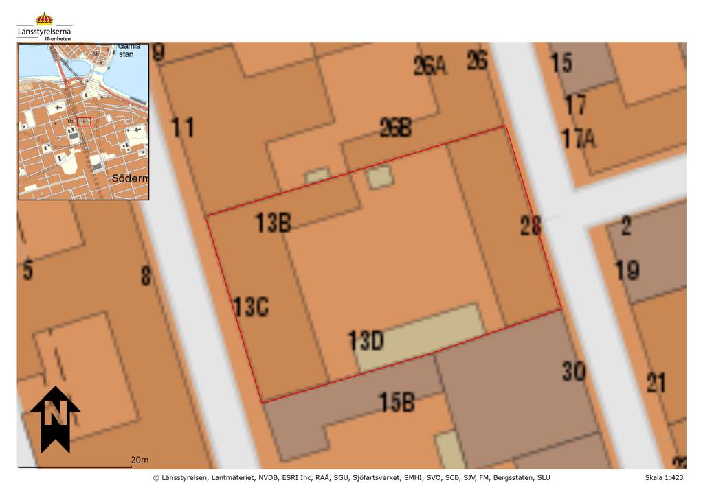 1 kulturmiljölagen (1988:959) KML, fastigheten Västergötland 24 med bostadshus, uthus och lusthus samt innergård för byggnadsminne, se karta nedan.