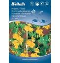 2 2 2 Fj rilskrasse Tropaeolum peregrinum Slingerv xt med gula flikade blommor p l nga kraftiga stj lkar. Mycket fin l ngs staket och spalj.