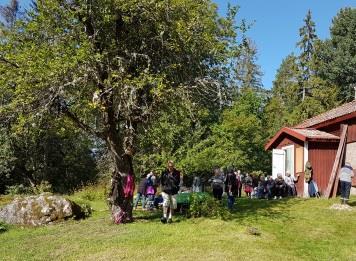 Skjutsgruppen höll en föreläsning om samåkning där deltagarna fick lära sig hur skjutsgrupper kan