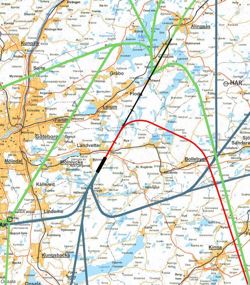 Utredning Alternativ flygväg söderut för avgående trafik Swedavia tar fram