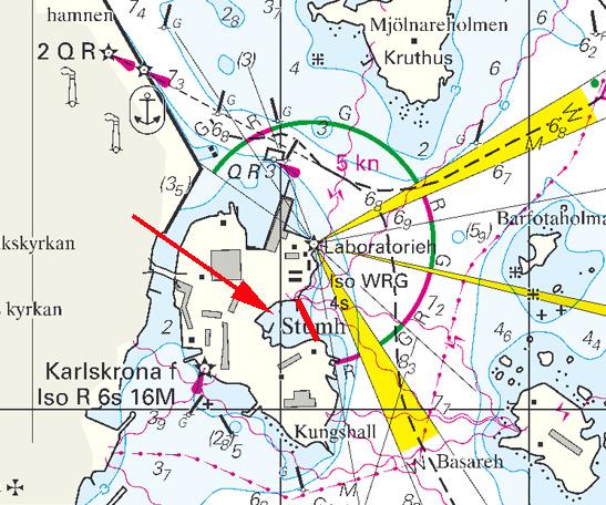 Nr 216 10 Södra Östersjön / Southern Baltic * 4999 (T) Sjökort/Chart: 821 Sverige. Södra Östersjön. Karlskrona. Stumholmen. Vattenområde avstängt 30 juli och 6 augusti.