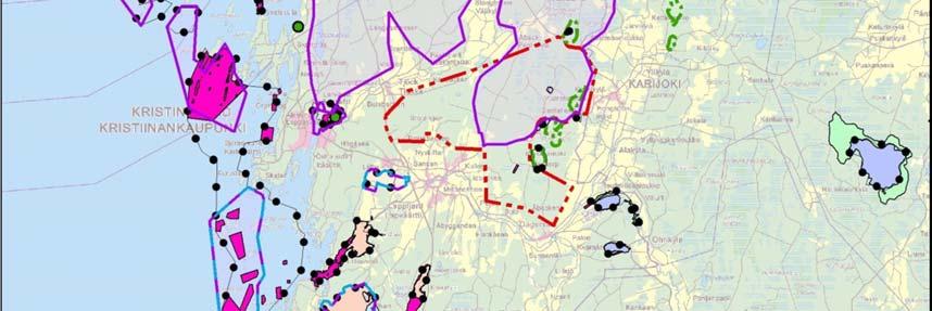 åkrar FI0800162 SPA 3 km väst/sydväst Norrfjärdens skog FI0800154 SCI 3 km väst Tegelbruksbacken FI0800140 SCI 3 km väst