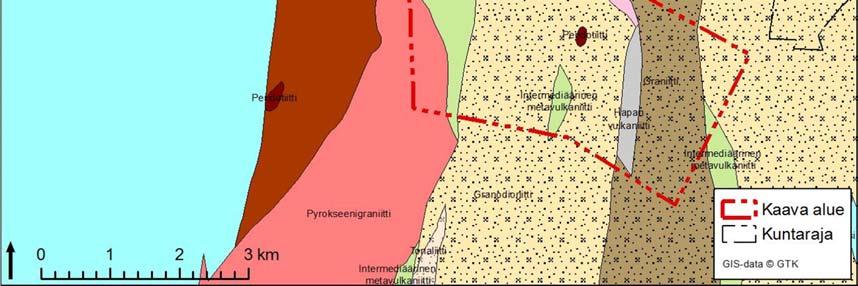Enligt karttolkningen finns det inga betydande krosszoner i berggrunden i projektområdet.