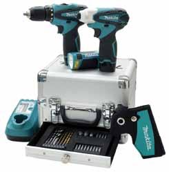 MAKITA VERKTYG E5 Makita Combo Kit LCT303X I satsen ingår följande: TD090 Slagskruvdragare DF330 Momentskruvdragare ML100 Ficklampa Hölster, borrbits och hylsor 2st 10,8V 1,3Ah Li-ion Batterier