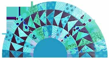 18. Flygande gäss i ny rund tappning. Måndag 5/3 kl. 18.00-22.00. Här syr vi ett läckert mönster med flygande gäss i rund formation. Mönstret sys med paperpiecing vilket ger ett perfekt resultat.