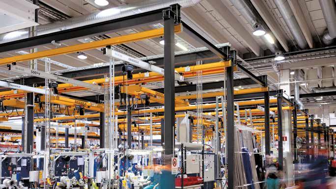 Lastsystem i aluminium/aluminium Light Crane System Profiler ERIKKILA aluminiumprofiler kännetecknas av en intelligent profilgeometri.