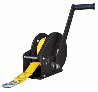 load in any position Compact, light weight and robust construction The brake is sealed in a strong steel cover Double brake pawl for extra safety on 6413 and 6414 Zink-plated